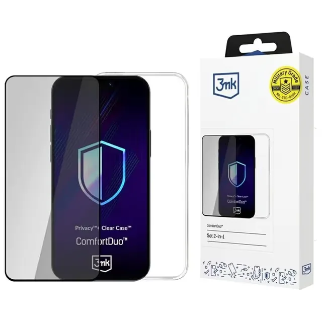 3MK [2in1] mobilskal och Privacy-skärmskydd till Galaxy S25 Edge