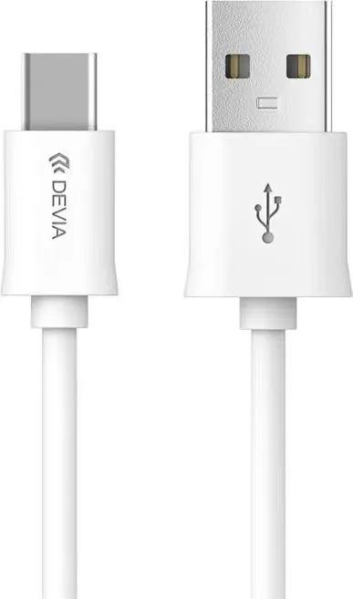 Devia Smart EC066 USB till USB-C-kabel, 2 m, vit