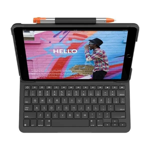 Logitech Slim Folio iPad 10,2" tangentbordsfodral