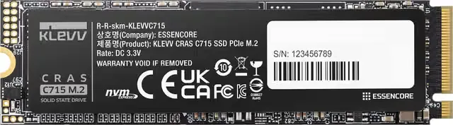KLEVV CRAS C715 1TB M.2 PCIe Gen3 NVMe intern SSD