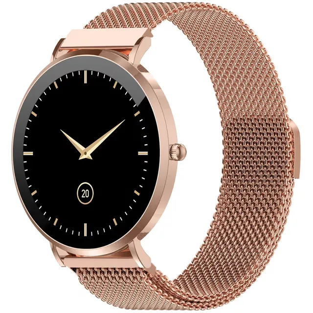 Denver: SmartWatch AMOLED Hälsokoll Sport-läge SWC-394S Rosé