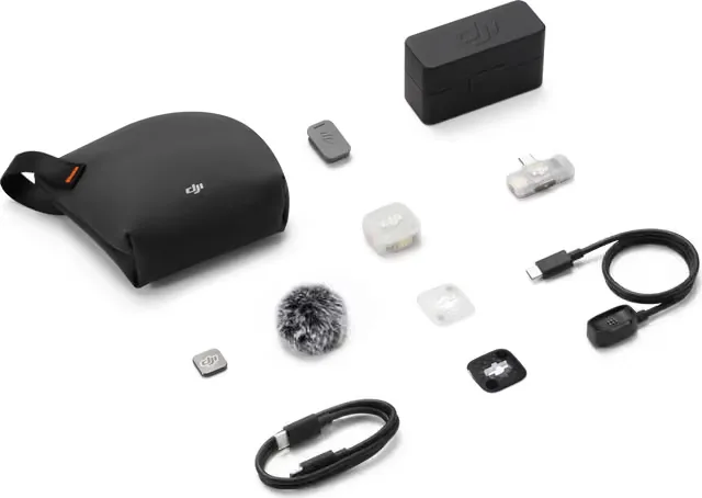 DJI Mic Mini 2S trådlös mikrofon (1 TX + 1 mobil RX + laddningsetui)