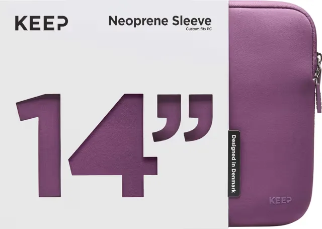 KEEP 14 tum laptopfodral i neopren, lila