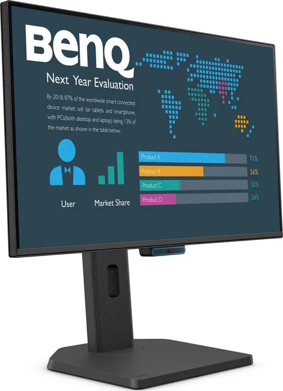 23.8" BenQ BL2490TC, IPS 1920x1080, 5 ms, 144Hz FreeSync, höjdjusterbar, pivot, HDMI/DP/USB-C 20W, högtalare