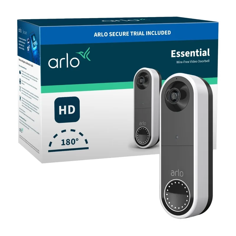 Arlo videodörrklocka WiFi, vit