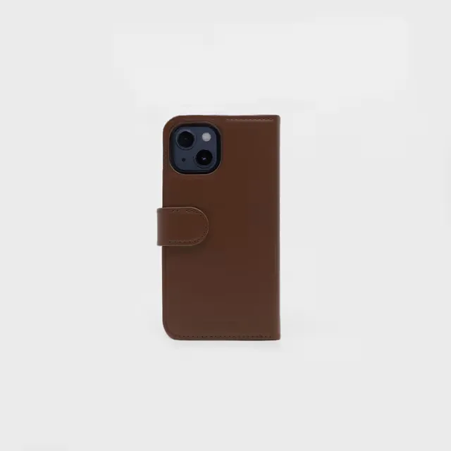 MobileFriend Plånboksfodral iPhone 13 / iPhone 14 / iPhone 15 / iPhone 16E Brown