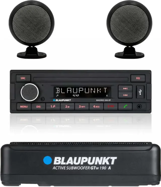 Blaupunkt Retro bilradio bundle