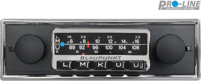 Blaupunkt Frankfurt Stereo Retro Bilradio med DAB+, Bluetooth, USB-C och AUX