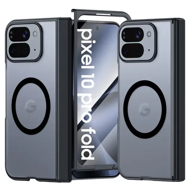 Google Pixel 10 Pro Fold Fodral med Magnetring & Skärmskydd