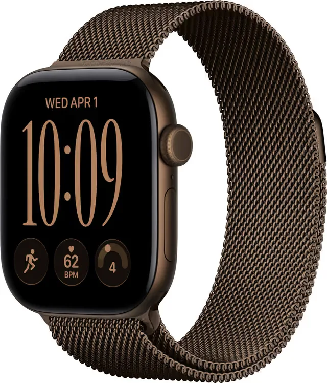 Apple Watch Series 12 GPS + Cellular 42 mm aluminium, Dark Bronze