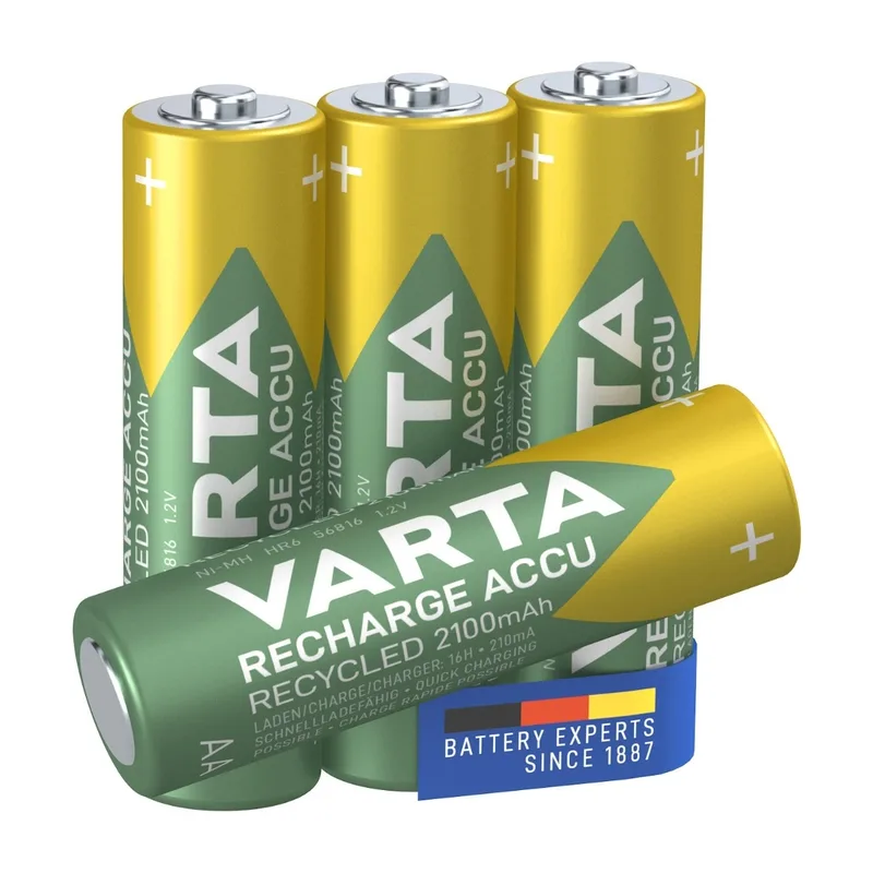 Varta RECH.AC.RECYC.AA2100mAh BLI4 Laddbart batteri AA (R6) NiMH 2000 mAh 1.2 V 4 st