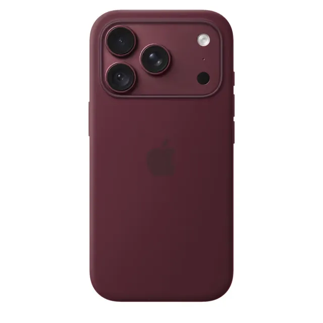 Apple iPhone 18 Pro Silicone skal med MagSafe (burgundy)