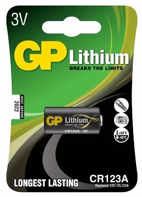 GP litiumbatteri CR123A 3 V