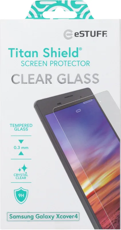 eSTUFF Samsung Galaxy Xcover 4 Clear Titan Shield Screen Protector