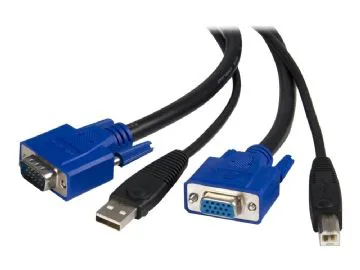 StarTech.com 3 m 2-i-1 universell USB KVM-kabel