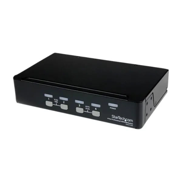 StarTech.com VGA USB KVM-switch med 4 portar och hubb