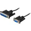 Deltaco Seriell DB25ha-DB9ho kabel