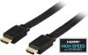 HDMI-kabel, 4K/3D, flat, 0,5 meter