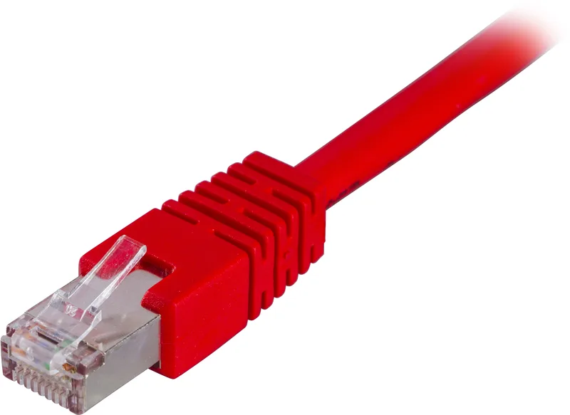 Nätverkskabel skärmad F/UTP Cat.6, RJ45, LSZH, 0,3 meter