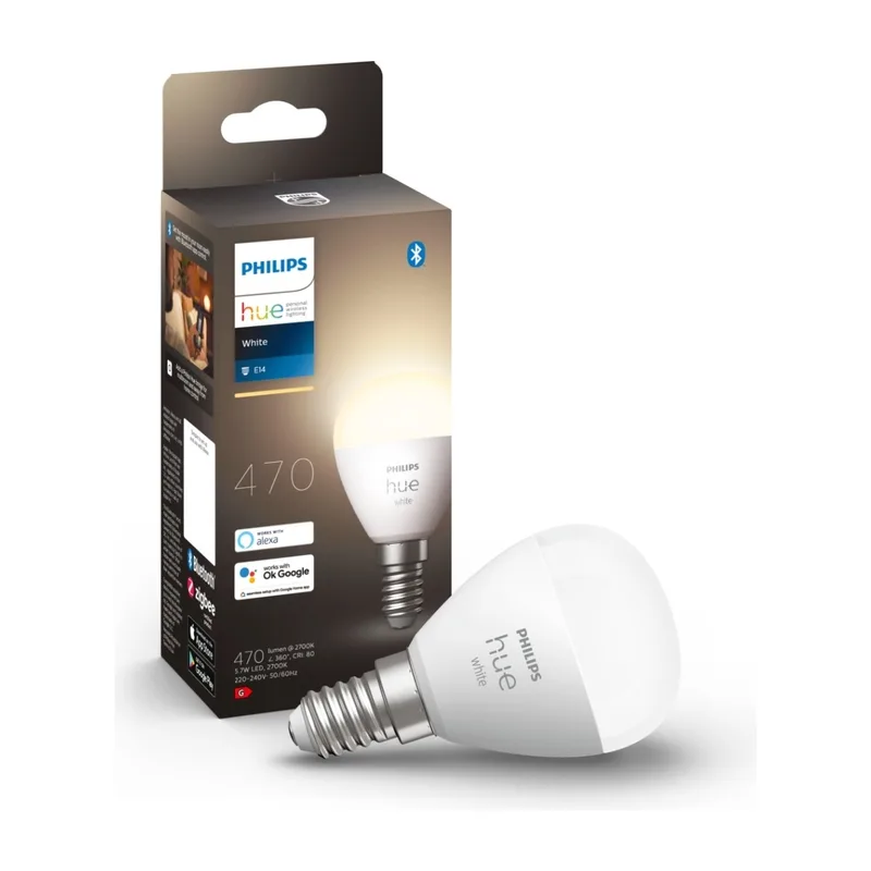 Philips Hue W Luster Smartlampa P45 E14