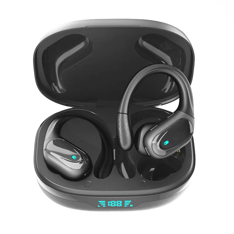 Trådlösa hörlurar Bluetooth 5.1 svart
