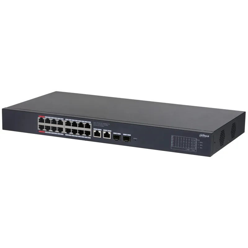 Dahua CS4220-16GT-240 20-portars molnbaserad skrivbordsgigabit-switch med 16 PoE-portar