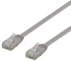 Nätverkskabel oskärmad Cat.6, RJ45, flat, 10 meter