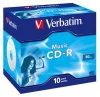 CD-R media Verbatim Music 80 min, Blue/AZO, 10-pack