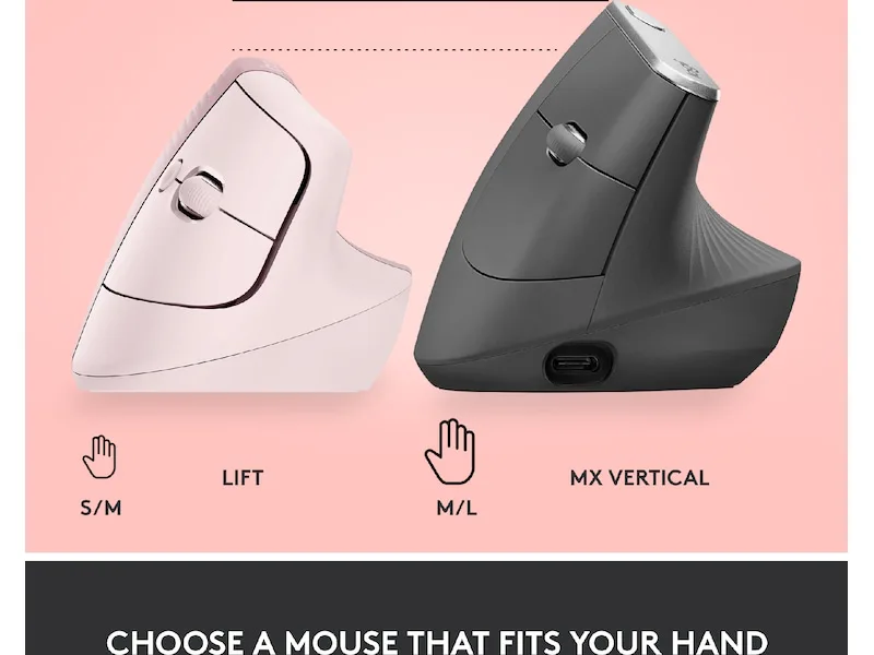LOGITECH Lift Vertikal mus