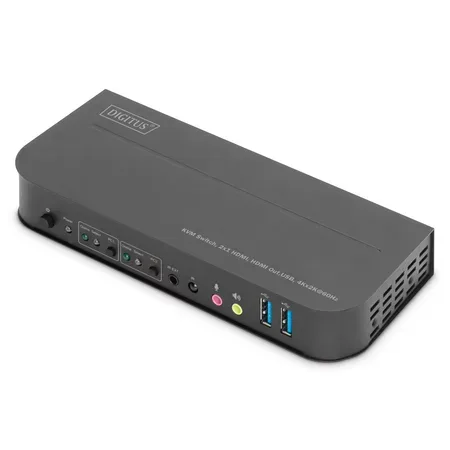 DIGITUS KVM-switch HDMI, 2 datorer