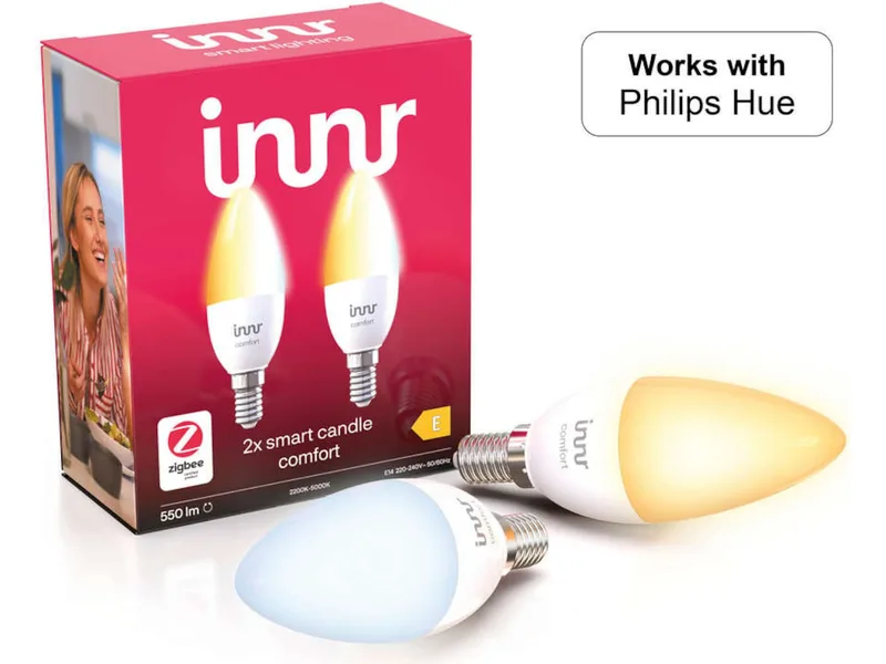INNR smart light E14 ambiance vit 2-pack