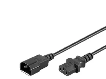 goobay - förlängningskabel för ström - IEC 60320 C14 till power IEC 60320 C13
