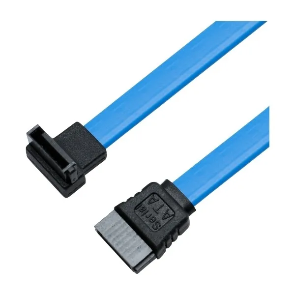 ELETRA SATA M-M90 kabel platt 20 cm, blå