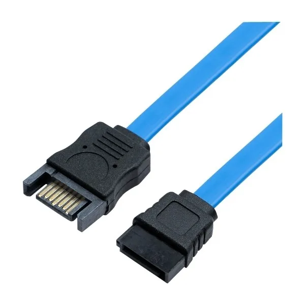 ELETRA SATA 7P förlängningskabel platt 30 cm, blå