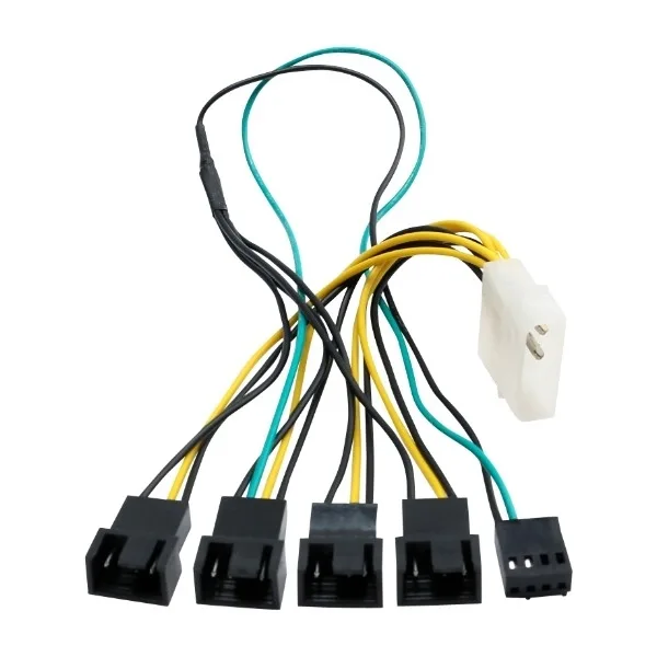 ELETRA PWM-fläkt Y-kabel 4PIN 1TO4, 30 cm, med strömanslutning