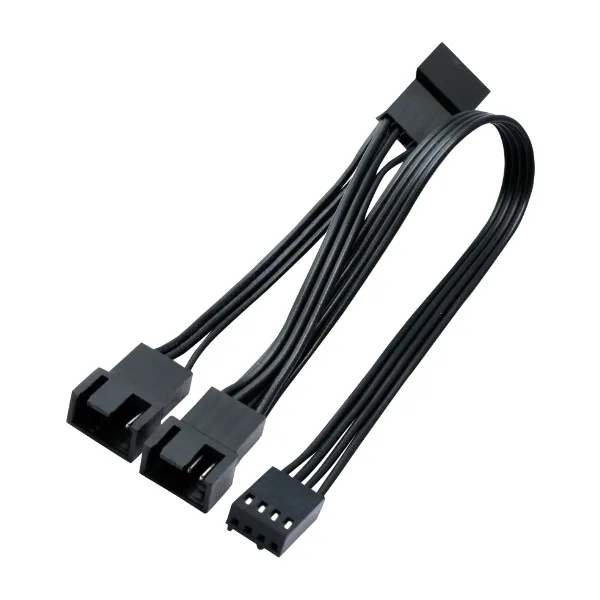 ELETRA PWM-fläkt Y-kabel 4PIN 1TO3, 20 cm, svart