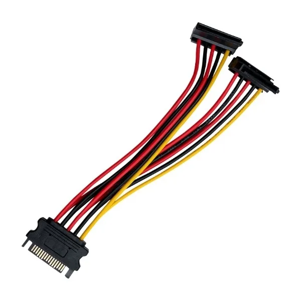 ELETRA SATA 15P M 1TO2 F90 strömkabel, 15 cm
