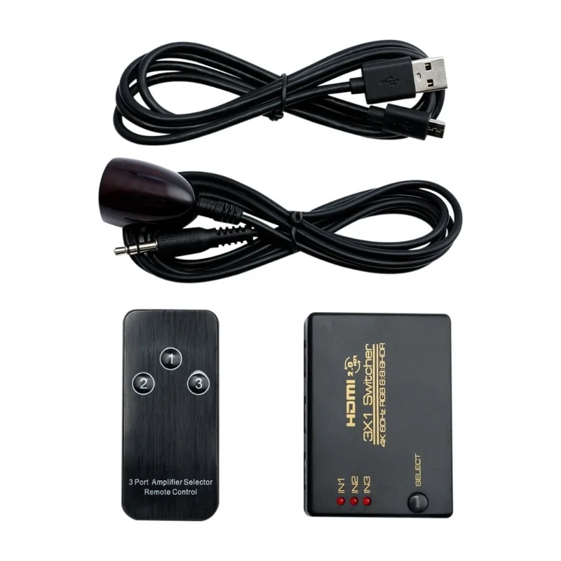 ELETRA HDMI 2,0 3-Port Dubbelriktad omkopplare