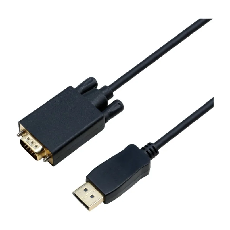 ELETRA DisplayPort 1.1 till VGA-kabel 2 m, svart