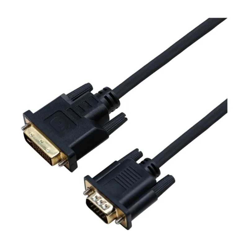 ELETRA DVI-I till VGA-kabel 1 m, svart