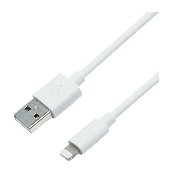ELETRA USB-A till Lightning-kabel 0,2 m, vit