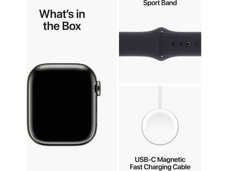 APPLE Watch Series 9 GPS + LTE 41mm Rostfritt stål