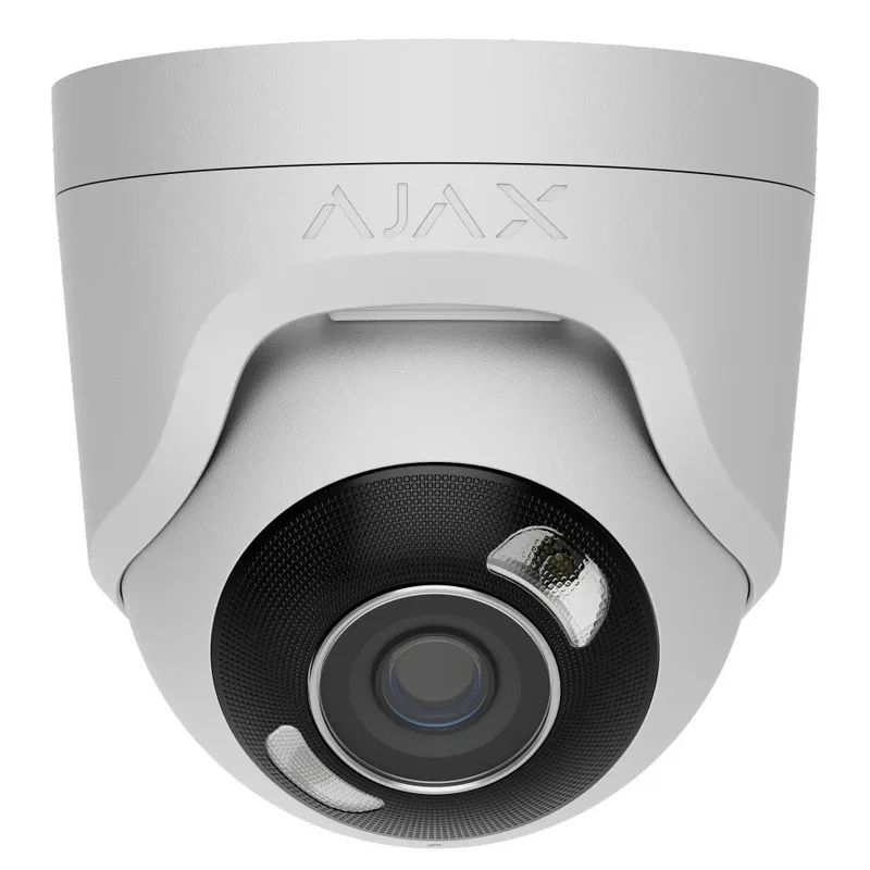 Ajax Systems 126267.197.WH1 Utomhus kupolkamera TurretCam HL 8 Mp 4 mm