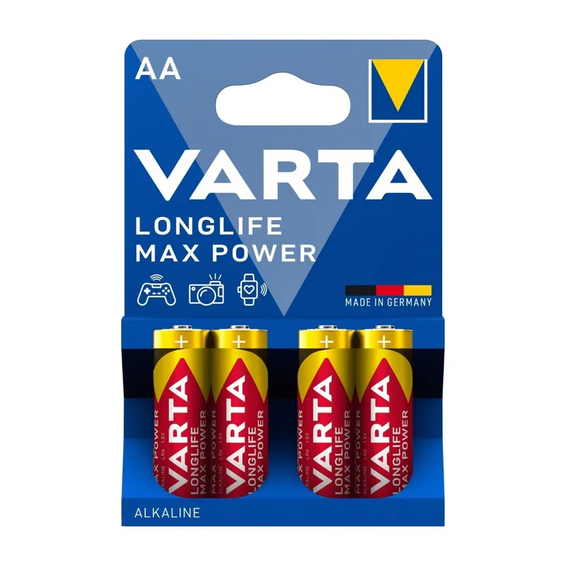 Varta Longlife Max Power AA / LR6 batteri, 4-pack