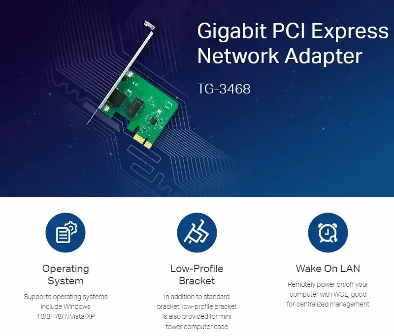TP-Link TG-3468 nätverksadapter PCIe