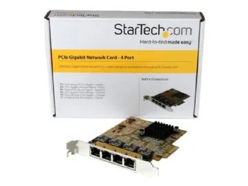 StarTech.com PCIe Gigabit-nätverkskortadapter med 4 portar