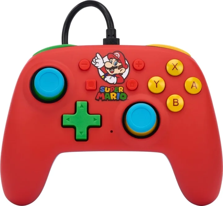PowerA Nano trådbunden handkontroll, Mario Medley, Switch