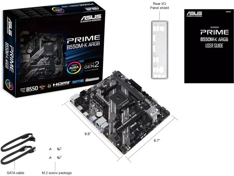 ASUS PRIME B550M-K ARGB Moderkort
