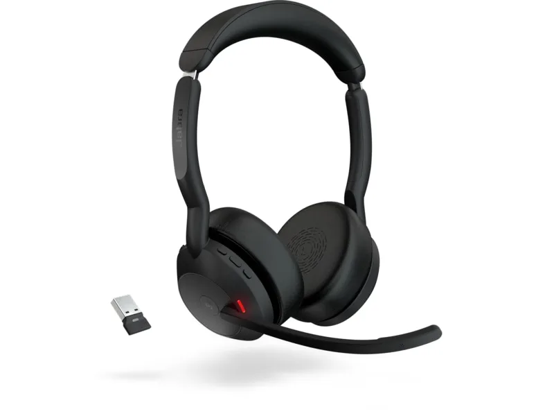 Jabra Evolve2 55 Link380a MS Teams Stereo Stand