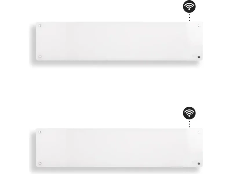 Mill Glas WiFi Gen 3 Panelelement 850W (vit) 2-pack